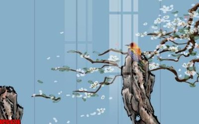 Download file gốc file tranh bộ decor in treo tường tráng gương OPIC4216 (in lụa) tranh 3D