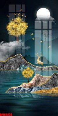 Mua file gốc file tranh bộ decor in treo tường tráng gương OPIC4225 (PSD) tại Filetranh.com