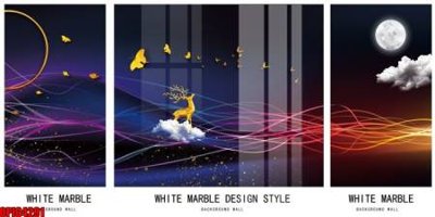 File tranh file tranh bộ decor in treo tường tráng gương OPIC4291 (file gốc) chuẩn màu in