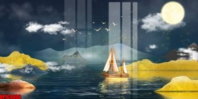 File tranh file tranh bộ decor in treo tường tráng gương OPIC4400 (ảnh gốc) độ nét vượt trội