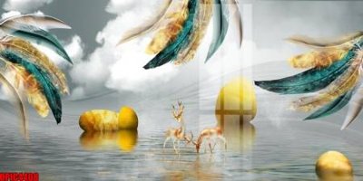 Mua file gốc file tranh bộ decor in treo tường tráng gương OPIC4408 (in ấn) tại Filetranh.com