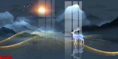 File tranh file tranh bộ decor in treo tường tráng gương OPIC4415 (gốc) phong cách tối giản