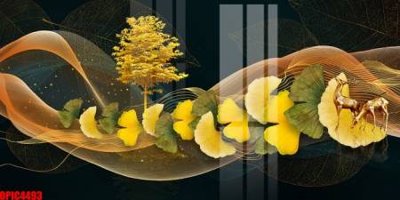 File gốc file tranh bộ decor in treo tường tráng gương OPIC4493 (in mica) làm quà tặng