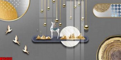 File tranh file tranh bộ decor in treo tường tráng gương OPIC4512 (file gốc) chủ đề phong thủy