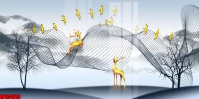 File gốc in ấn file tranh bộ decor in treo tường tráng gương OPIC4615 chuẩn màu CMYK