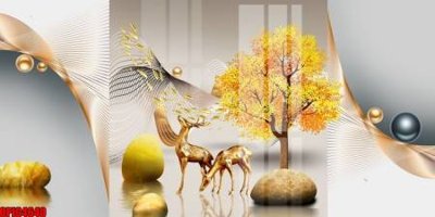 Download file tranh PSD file tranh bộ decor in treo tường tráng gương OPIC4640 để chỉnh sửa