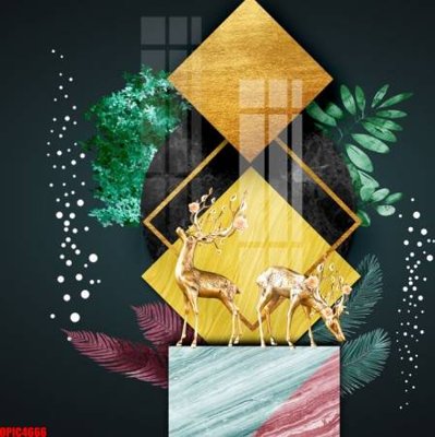 File PSD in ấn file tranh bộ decor in treo tường tráng gương OPIC4666 (chất lượng cao)