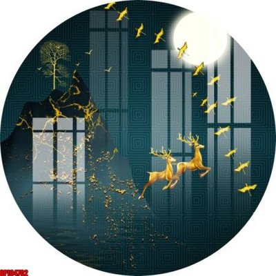 File tranh file tranh bộ decor in treo tường tráng gương OPIC4702 (gốc) chủ đề thiên nhiên