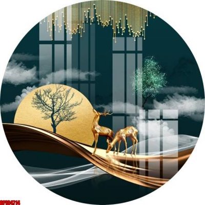 File tranh gốc file tranh bộ decor in treo tường tráng gương OPIC4714 (bản đẹp) độc quyền