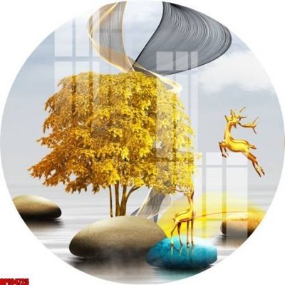 File gốc file tranh bộ decor in treo tường tráng gương OPIC4725 (thiết kế) cho in ấn