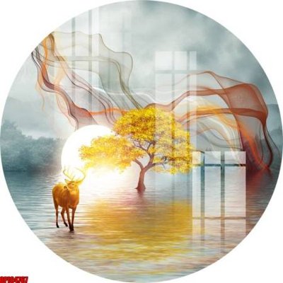 File tranh file tranh bộ decor in treo tường tráng gương OPIC4767 (bản gốc) treo tường