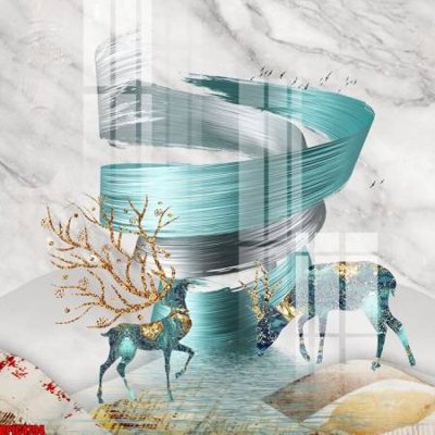 File gốc file tranh bộ decor in treo tường tráng gương OPIC4794 (cho in ấn) độc quyền