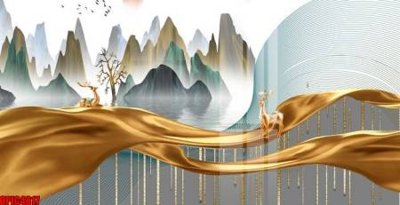 File gốc file tranh bộ decor in treo tường tráng gương OPIC4817 (in mica) làm bảng hiệu