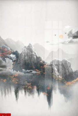 File ảnh file tranh bộ decor in treo tường tráng gương OPIC490 (gốc) in biển hiệu