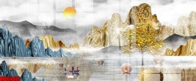 Mua file gốc file tranh bộ decor in treo tường tráng gương OPIC4972 (PSD) tại Filetranh.com