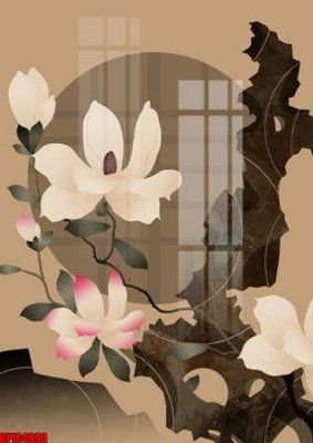 Tải file gốc file tranh bộ decor in treo tường tráng gương OPIC4993 dùng cho in ấn