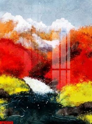 File PSD file tranh bộ decor in treo tường tráng gương OPIC5045 (bản gốc) đã tách nền