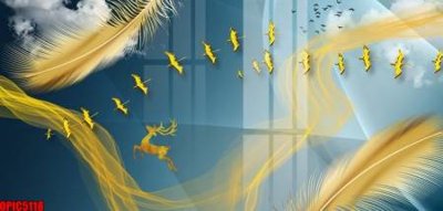 Ảnh gốc file tranh bộ decor in treo tường tráng gương OPIC5118 (siêu chi tiết) để in ấn