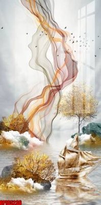 Tải file file tranh bộ decor in treo tường tráng gương OPIC5236 (gốc) in ấn chất lượng