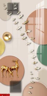 File gốc file tranh bộ decor in treo tường tráng gương OPIC5242 (PNG) nền trong suốt