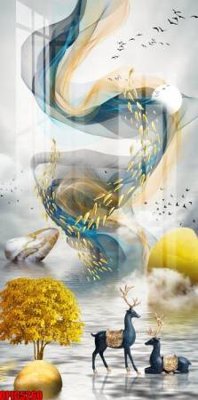 File gốc file tranh bộ decor in treo tường tráng gương OPIC5260 (phiên bản chuẩn) để in ấn