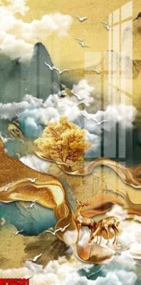 File ảnh file tranh bộ decor in treo tường tráng gương OPIC5281 (gốc) cho trang trí nội thất