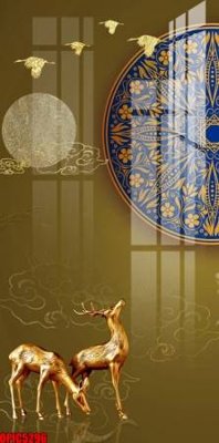 File gốc in mica file tranh bộ decor in treo tường tráng gương OPIC5296 chất lượng