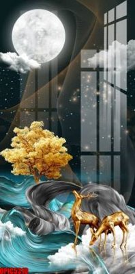 File ảnh file tranh bộ decor in treo tường tráng gương OPIC5310 (gốc) cho trang trí nội thất