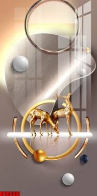 File tranh file tranh bộ decor in treo tường tráng gương OPIC5351 (gốc) phong cách tối giản