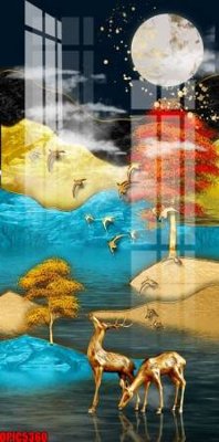 File gốc file tranh bộ decor in treo tường tráng gương OPIC5360 (PNG) trong suốt (transparent)