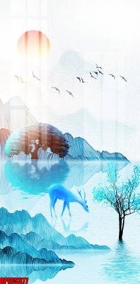 File gốc file tranh bộ decor in treo tường tráng gương OPIC5377 (in lụa) họa tiết 3D