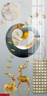 File gốc file tranh bộ decor in treo tường tráng gương OPIC5411 (in 3D) cho trang trí