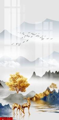 Tải file file tranh bộ decor in treo tường tráng gương OPIC5449 (gốc) làm file tranh quảng cáo