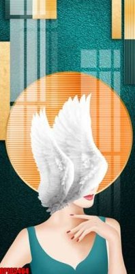 File gốc file tranh bộ decor in treo tường tráng gương OPIC5464 (in 3D) nghệ thuật