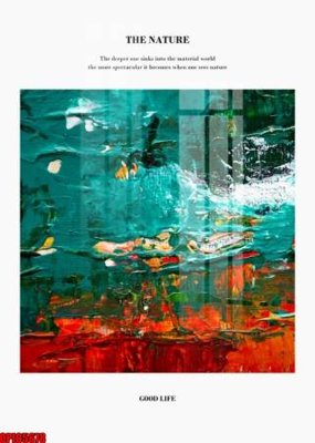 File tranh quảng cáo file tranh bộ decor in treo tường tráng gương OPIC5678 (download file gốc)