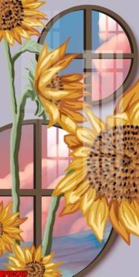 File PSD file tranh bộ decor in treo tường tráng gương OPIC5767 (gốc) cho designer