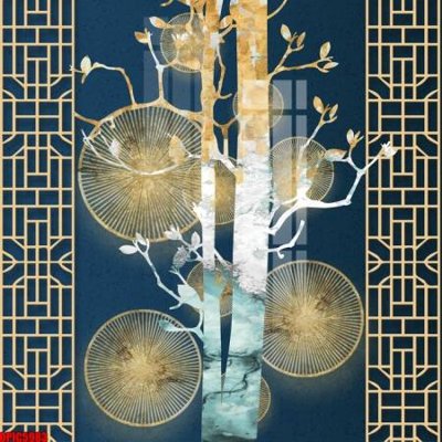 Tải file file tranh bộ decor in treo tường tráng gương OPIC5983 (gốc) in trên mọi chất liệu