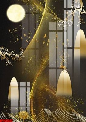 File gốc file tranh bộ decor in treo tường tráng gương OPIC6507 (PNG) chất lượng cao