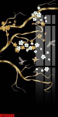 File in mica file tranh bộ decor in treo tường tráng gương OPIC6684 (ảnh gốc) đẹp