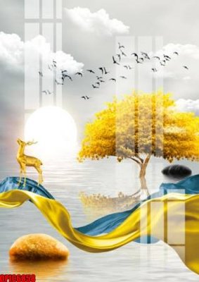 File gốc file tranh bộ decor in treo tường tráng gương OPIC6858 (in ấn) không giới hạn