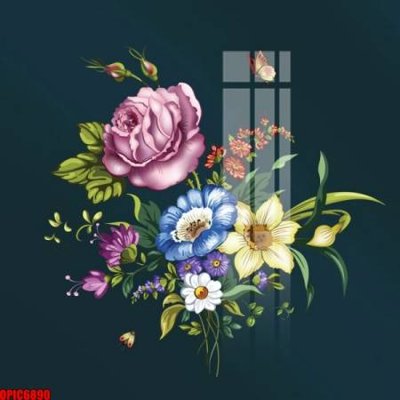 File in ấn file tranh bộ decor in treo tường tráng gương OPIC6890 (bản gốc) chất lượng cao