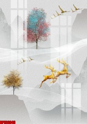 File gốc file tranh bộ decor in treo tường tráng gương OPIC6946 cho in ấn và thiết kế