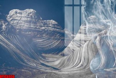 File gốc file tranh bộ decor in treo tường tráng gương OPIC6956 (in lụa) tranh phong thủy