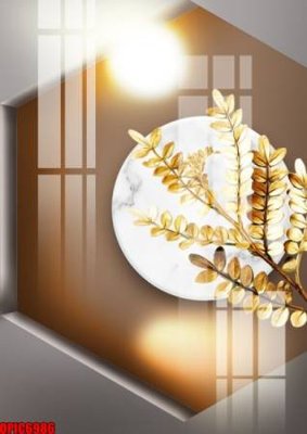 File PSD file tranh bộ decor in treo tường tráng gương OPIC6986 (bản gốc) cho nhà in