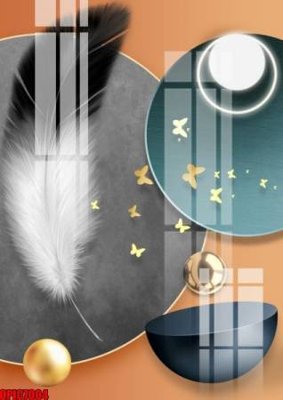 File tranh file tranh bộ decor in treo tường tráng gương OPIC7004 (bản gốc) treo tường