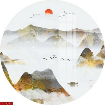 File gốc in ấn file tranh bộ decor in treo tường tráng gương OPIC7035 chuẩn màu CMYK