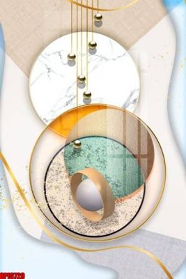 Tải file file tranh bộ decor in treo tường tráng gương OPIC729 (gốc) chủ đề hoa sen