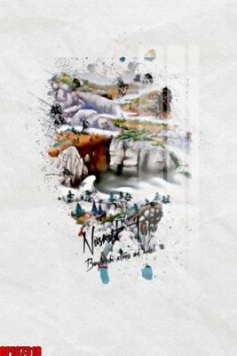 File tranh gốc file tranh bộ decor in treo tường tráng gương OPIC7318 (bản quyền) độc đáo