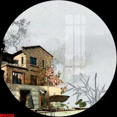 File tranh PSD file tranh bộ decor in treo tường tráng gương OPIC7323 chất lượng cao