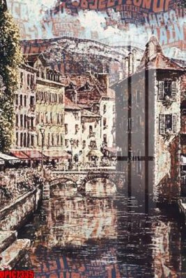 File gốc file tranh bộ decor in treo tường tráng gương OPIC7335 (in lụa) tranh phong thủy